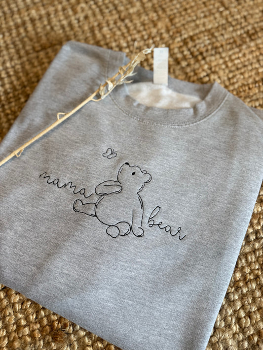 Mama Bear Sweater - Meter of Metie - Gepersonaliseerd met borduur