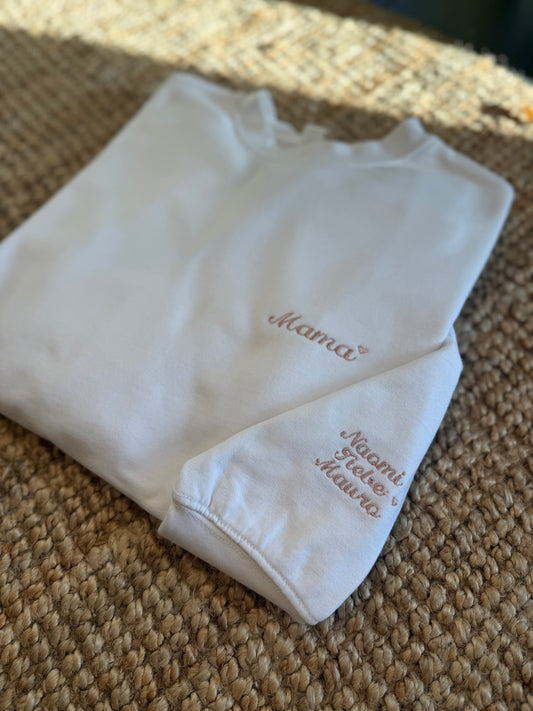 Mama of Metie Sweater Minimalist - Gepersonaliseerd met kindjes