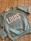 Children's sweater - Embroidered with name in fleece letters