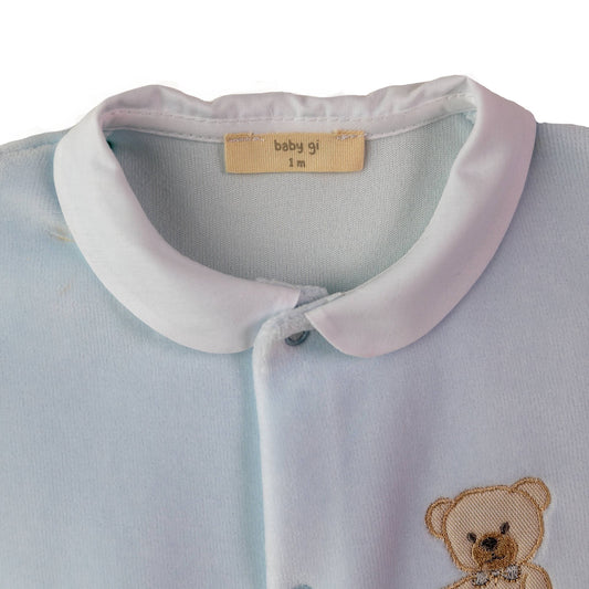 Baby Gi Boxpak Sweet Teddy - Geborduurd met naam - Blauw