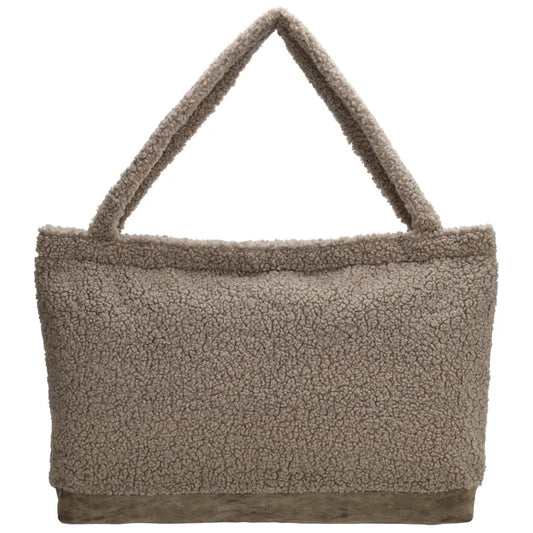 Shopper - mom bag - geborduurd met naam - Caro B Handmade - namaak leer - Merchtem