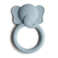 Bijtring van Mushie - Teether Elephant - Blauw