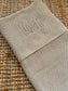 Embroidered &amp; knitted crib blanket with name - Jollein - Beige