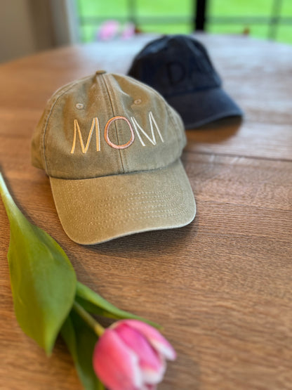 Petten voor mama - Moederdag - meter - Caro B Handmade - geborduurde caps - baseballcaps unisex - borduur 