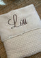 Koeka - babydeken - geborduurd met naam - borduren - gepersonaliseerd met naam - kraamcadeau - Jollein - Caro B Handmade
