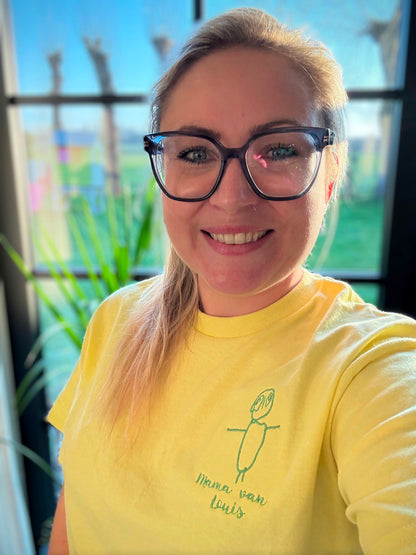 T-shirt avec dessin au trait - Portrait de famille - Fête des Pères - Fête des Mères