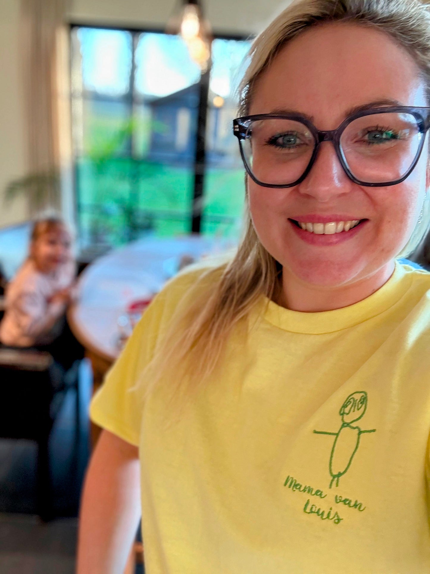T-shirt avec dessin au trait - Portrait de famille - Fête des Pères - Fête des Mères