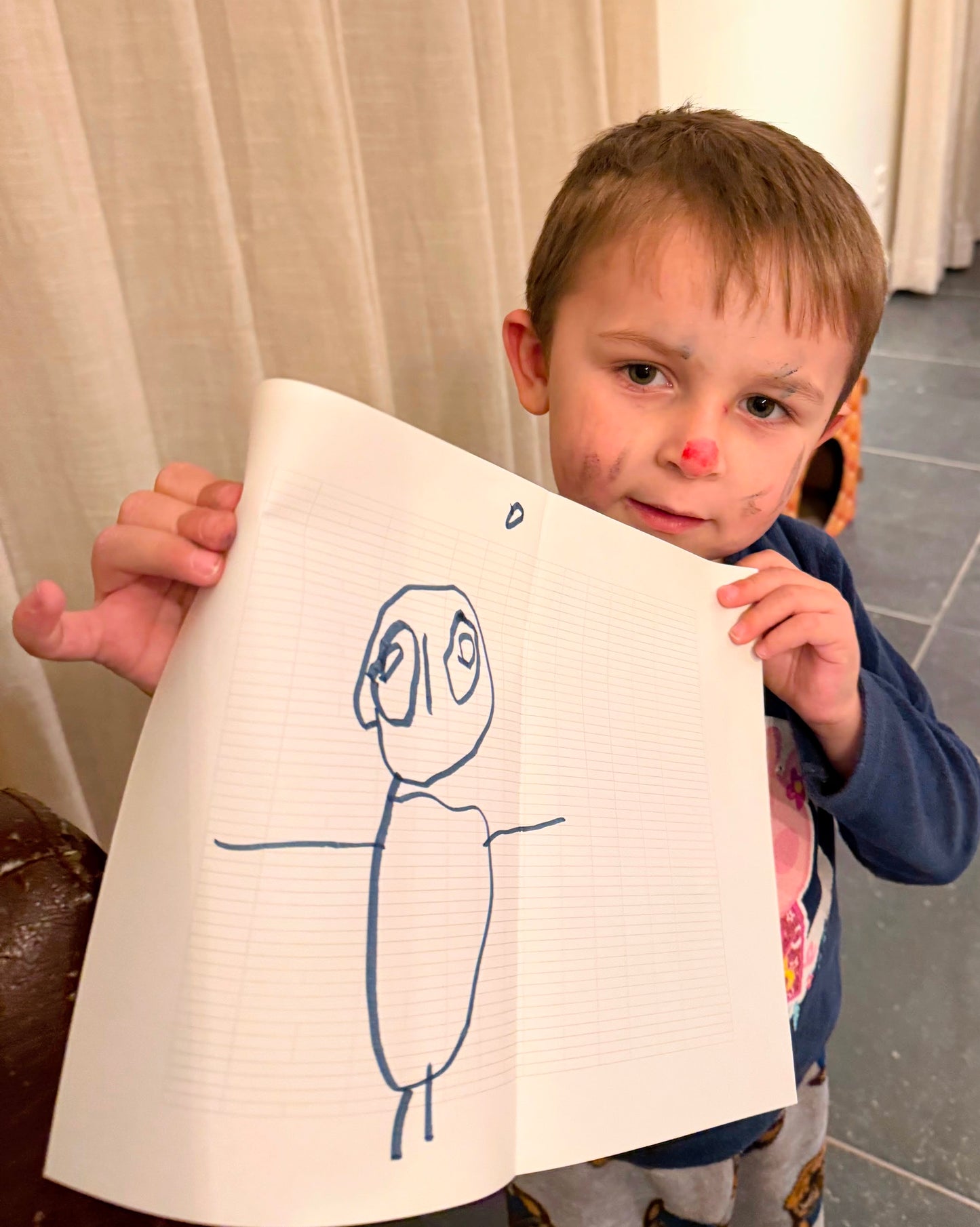 T-shirt avec dessin au trait - Portrait de famille - Fête des Pères - Fête des Mères