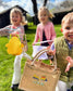 Paasmand voor kinderen - Geborduurd met naam - Pasen - Jute mand