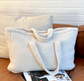 Weekendtas Teddy - Mom bag - Gepersonaliseerd met naam - Beige