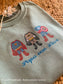 Hero trui - vaderdag - cadeau peter - geborduurde sweaterOversized trui met naam - geborduurd met naam - verjaarsdagscadeau - cadeau - Caro B Handmade - Merchtem - Peizegem - borduren - gepersonaliseerd met naam 