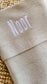 Hydrophilic Swaddle - Fringe Jollein - Hydrophilic Cloth Embroidered with Name - Ivory