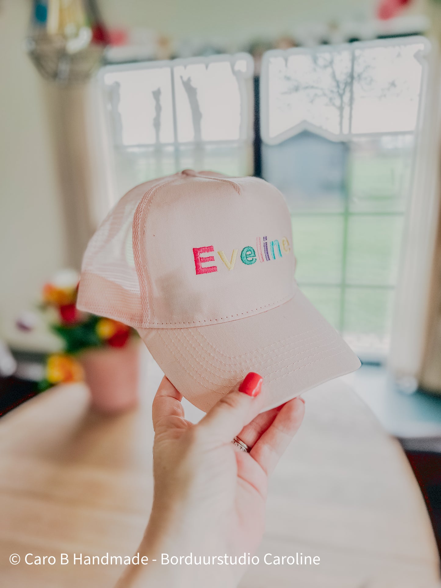 Casquette pour maman, marraine, grand-mère - Brodée avec prénom